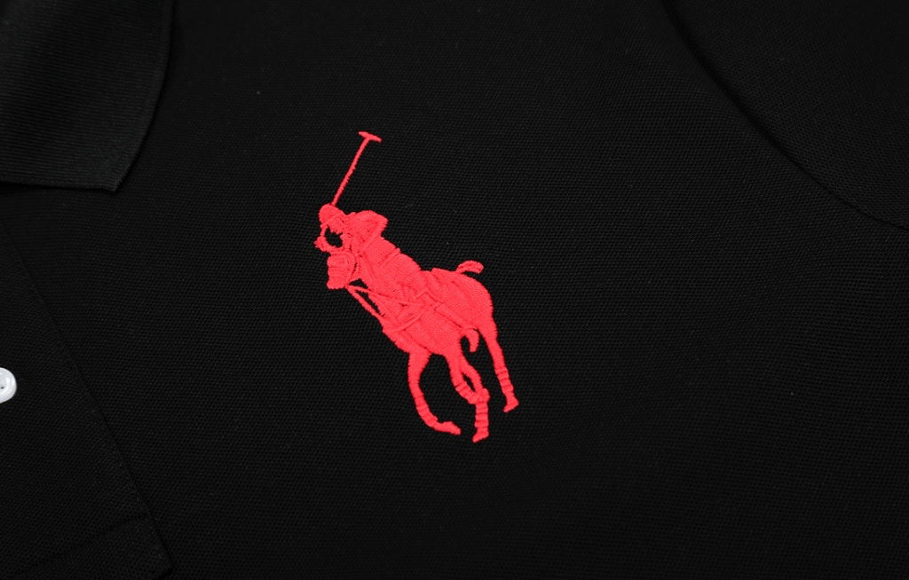 Big Logo Classic Polo Black-Red🐎