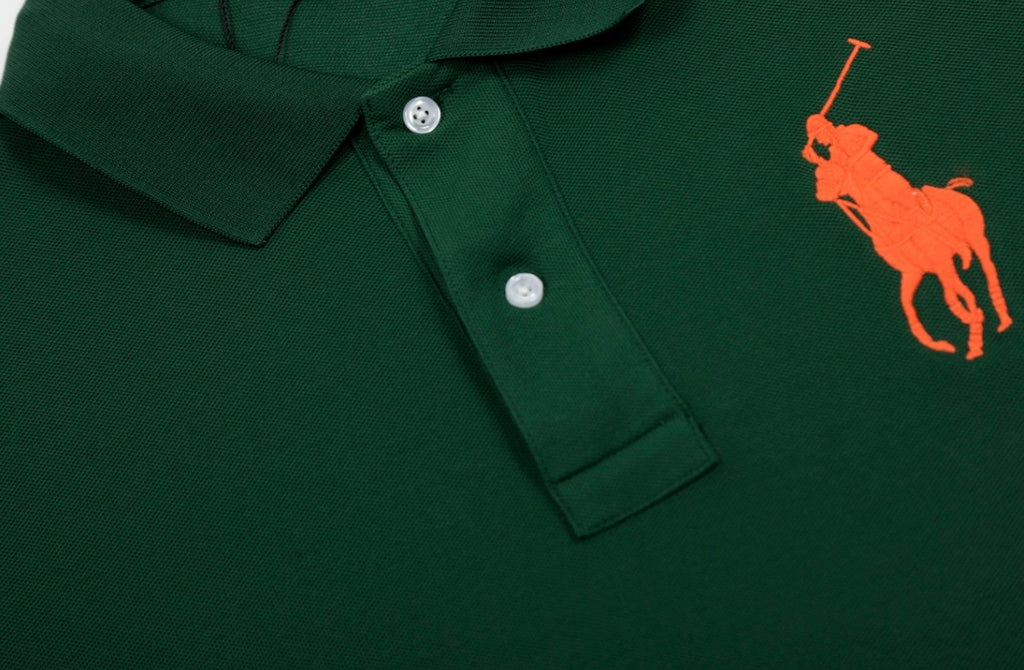 Big Logo Classic Polo Green-Orange🐎