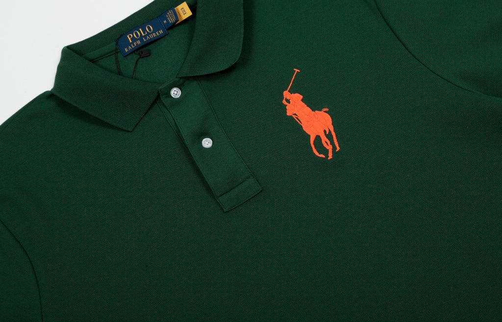 Big Logo Classic Polo Green-Orange🐎
