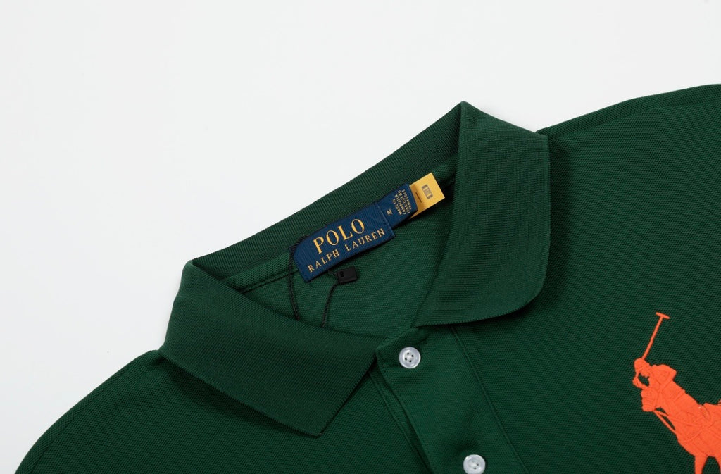 Big Logo Classic Polo Green-Orange🐎