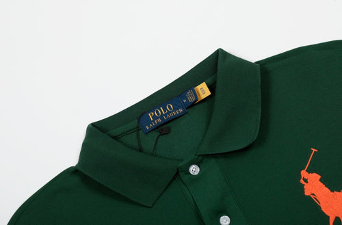 Big Logo Classic Polo Green-Orange🐎